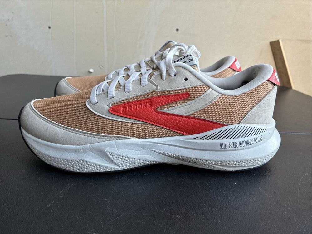 Brooks Adrenaline GTS 24 Womens Running Shoes Tan Orange 1204261B296 Size 9